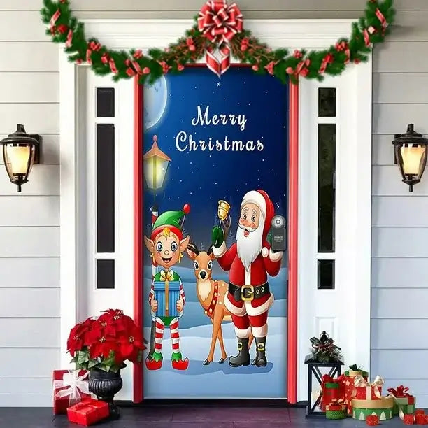 FORRO NAVIDEÑO PARA PUERTA EDICIÓN PREMIUM® – Ajuste Perfecto 2 m x 85 cm.