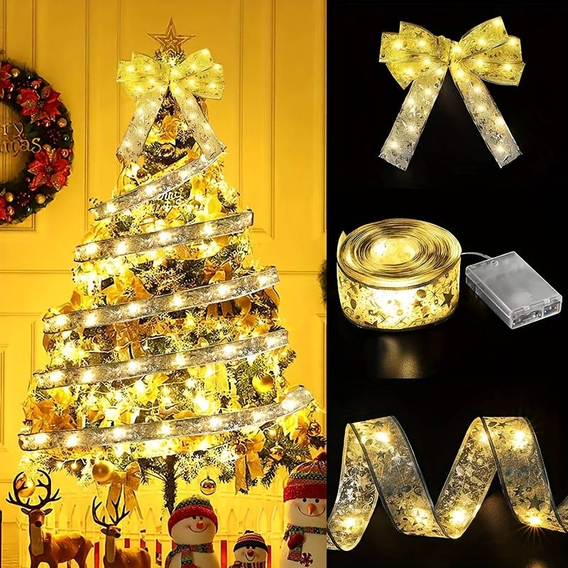 Luxiflex 5M® Cinta Navideña con luz LED incorporada !Paga 1 lleva 2!
