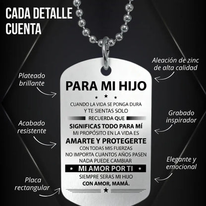 Vinculo eterno™ 💖Collar en acero inoxidable, Un detalle que quedará grabado en su corazón.