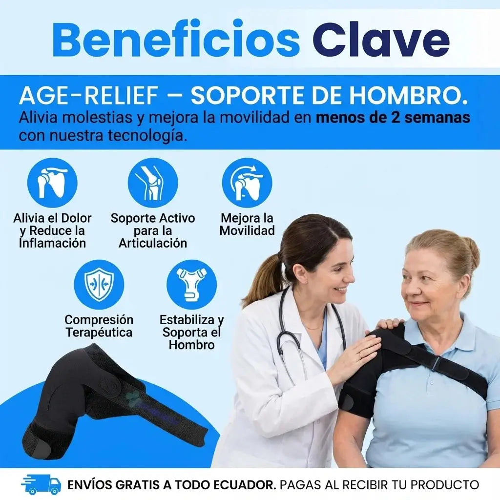 TERMOFLEX™ Hombrera Térmica Con Cable USB | Alivio del dolor Sin Cirugía.
