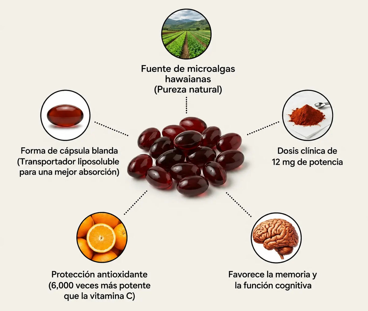 Astaxantina Natural 12mg — Si tu médico te dijo que hay que monitorear tus riñones, esto es lo que puedes empezar a hacer hoy.