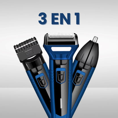 BarberMax™ Afeitadora 3 en 1: Precisión total para barba, cabello, nariz y pecho.