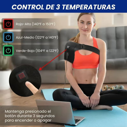 TERMOFLEX™ Hombrera Térmica Con Cable USB | Alivio del dolor Sin Cirugía.