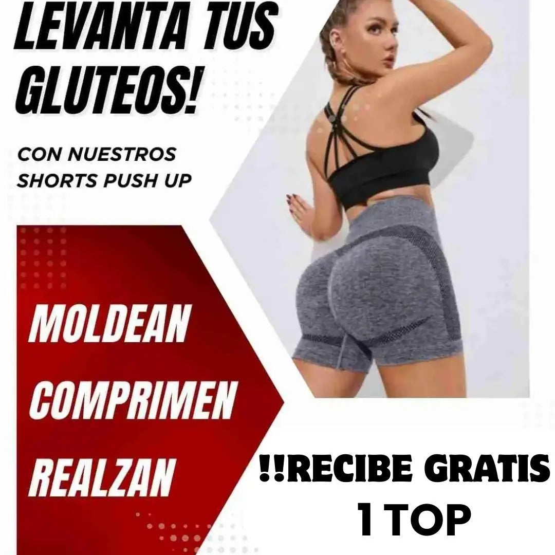 GlowFit® Shorth Push Up Moldea tu cintura y Realza tus glúteos 🎁OBSEQUIO:TOP