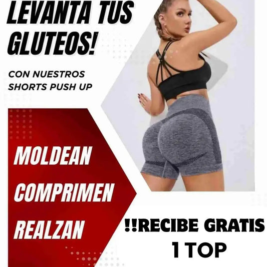 GlowFit® Shorth Push Up Moldea tu cintura y Realza tus glúteos 🎁OBSEQUIO:TOP