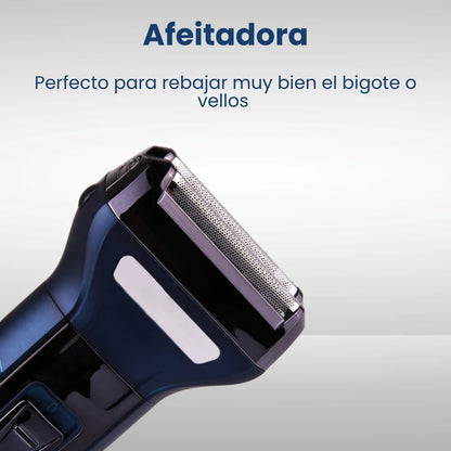 BarberMax™ Afeitadora 3 en 1: Precisión total para barba, cabello, nariz y pecho.