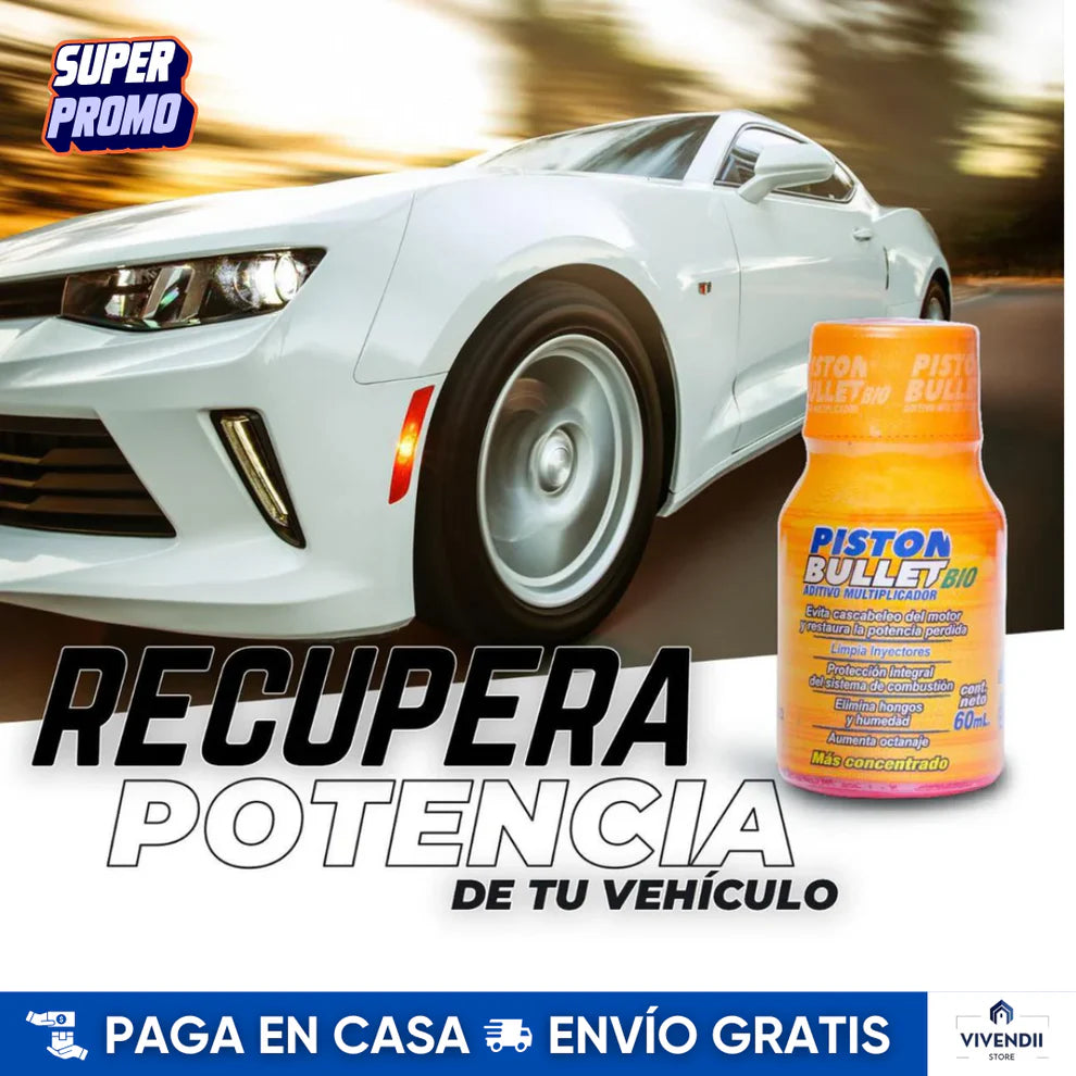 Piston Bullet 60ML™  Limpia tu motor (Paga 1 recibe 2 gratis)