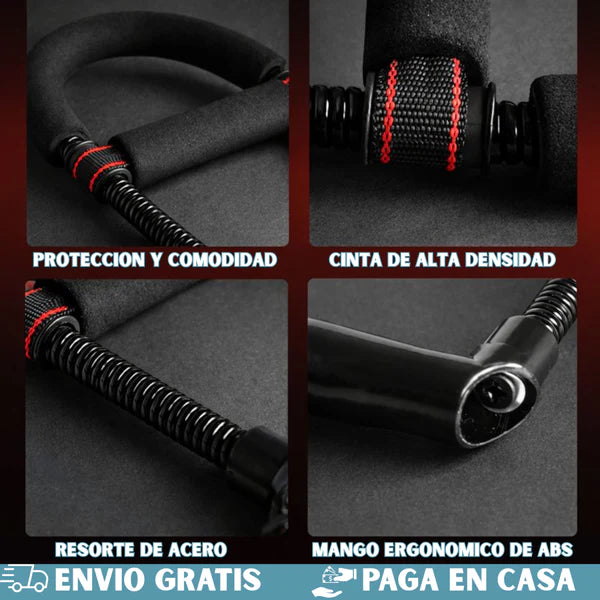 Power Wrist Pro™ - Consigue antebrazos gruesos y un agarre de acero en casa con solo 10 minutos al día.