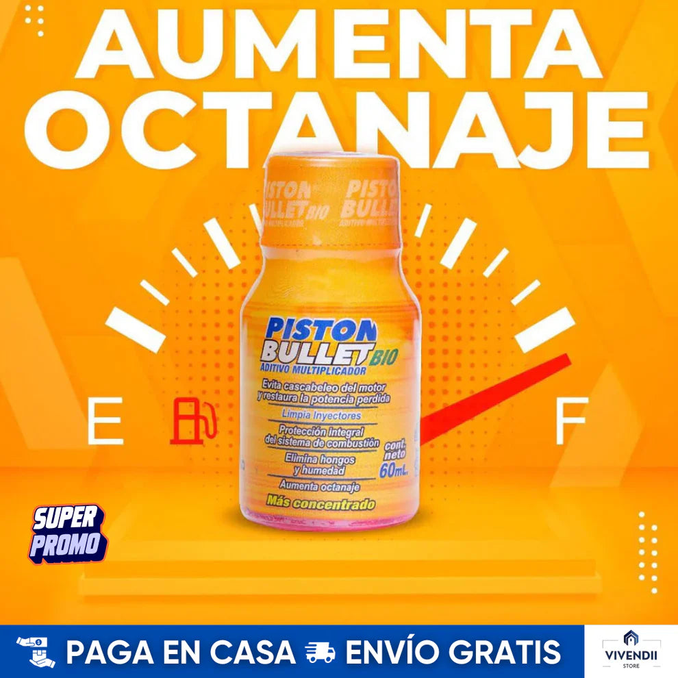 Piston Bullet 60ML™  Limpia tu motor (Paga 1 recibe 2 gratis)
