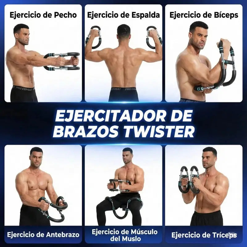 GymFlex Pro™ - Equipo de Gimnasio Portatil fortalece brazos, pecho y define los músculos.