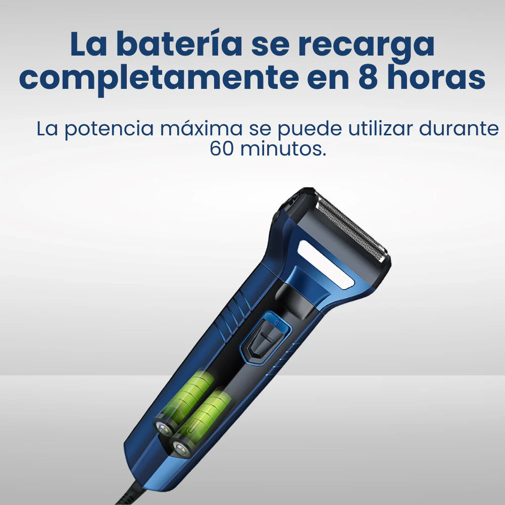 BarberMax™ Afeitadora 3 en 1: Precisión total para barba, cabello, nariz y pecho.