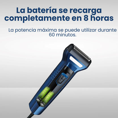 BarberMax™ Afeitadora 3 en 1: Precisión total para barba, cabello, nariz y pecho.