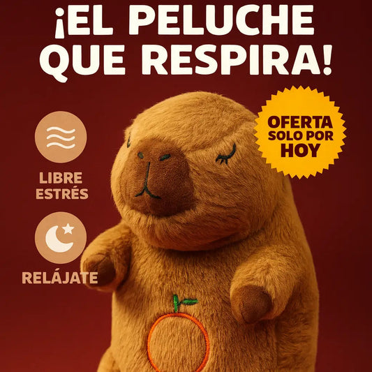 Peluche Capibara Respira Y Tranquiliza con Sonido Musical