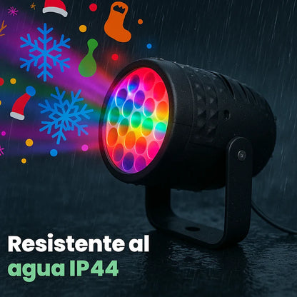 Proyector Navideño con 16 Figuras Navideñas en 3D