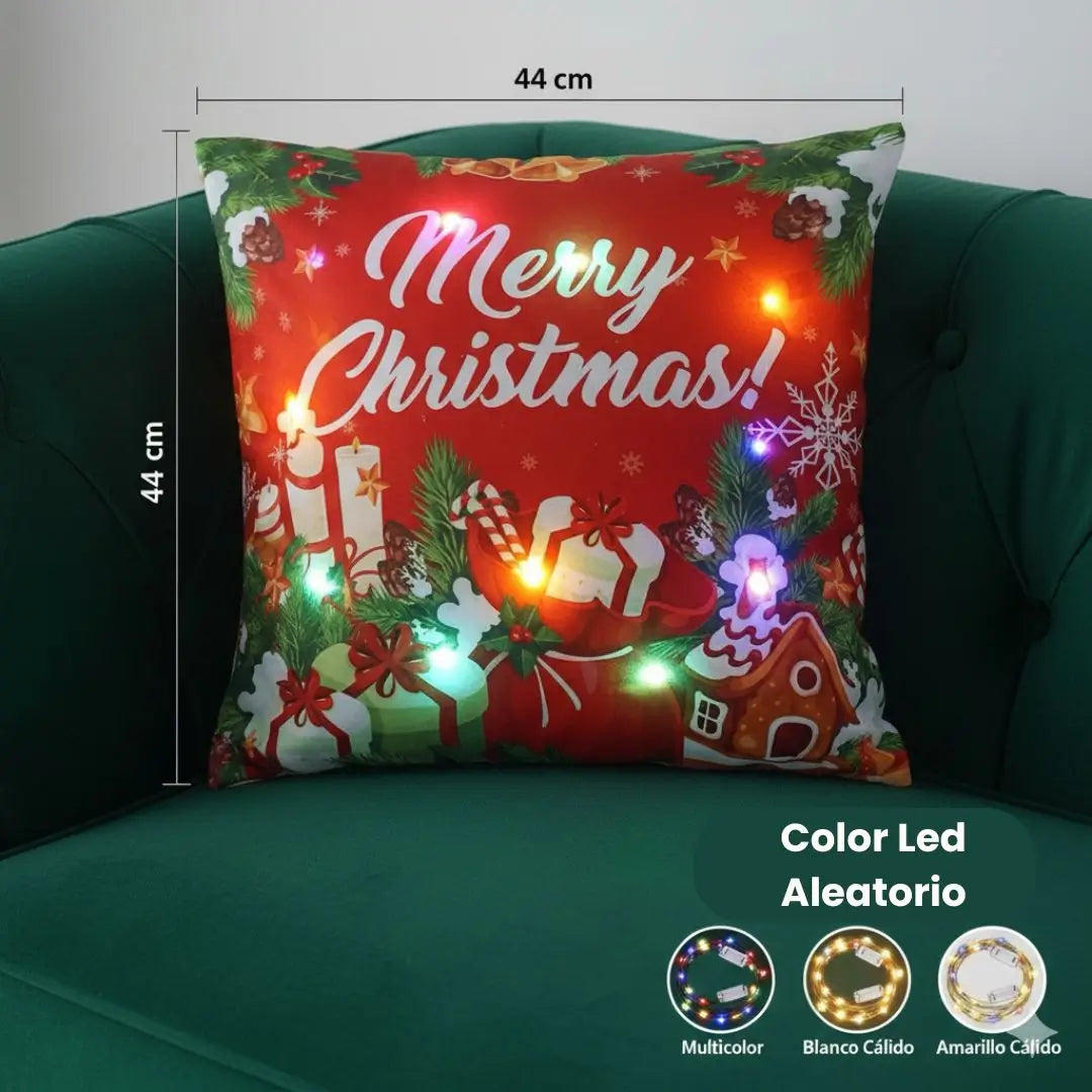🎄Set de Fundas Navideñas con Luces LED Integradas. Paga 3 lleva 4✨
