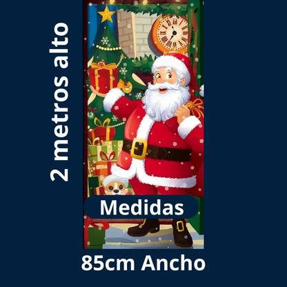 FORRO NAVIDEÑO PARA PUERTA EDICIÓN PREMIUM® – Ajuste Perfecto 2 m x 85 cm.