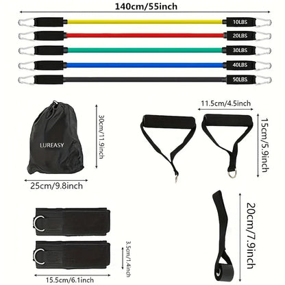 Veick®  Kit de de 11 piezas Entrena y tonifica en casa sin pagar mensualidades de gym.