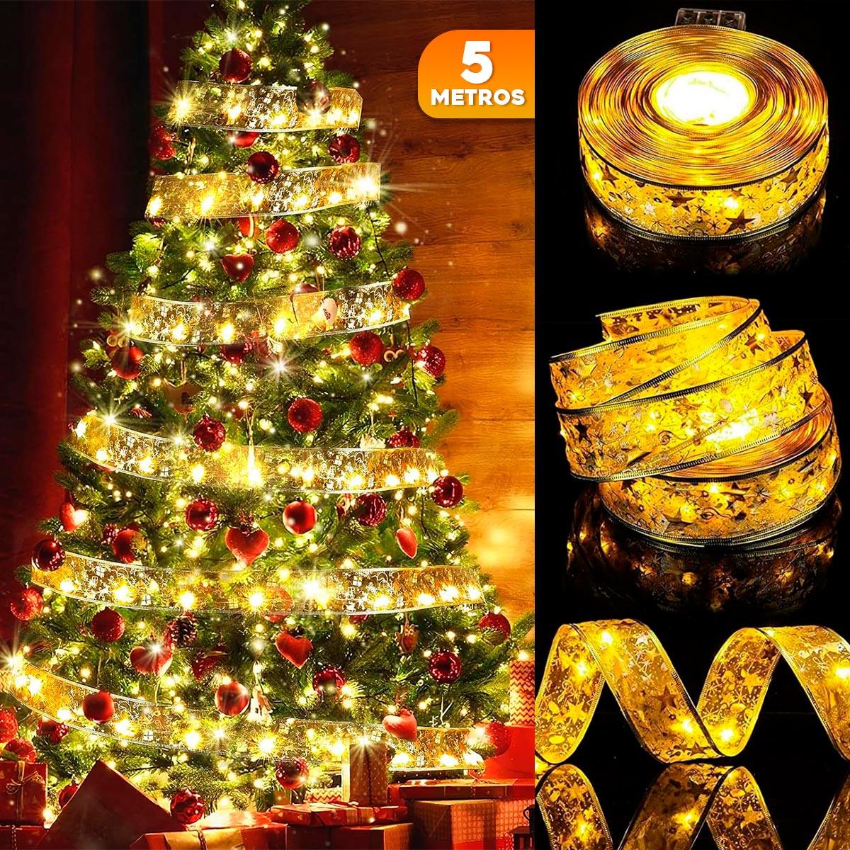 Luxiflex 5M® Cinta Navideña con luz LED incorporada !Paga 1 lleva 2!