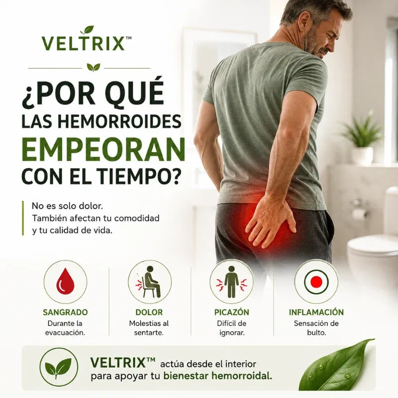 Hem Hero - Tratamiento para hemorroides – Reduce la hinchazón, calma la picazón y la irritación – 100% natural – 42 cápsulas